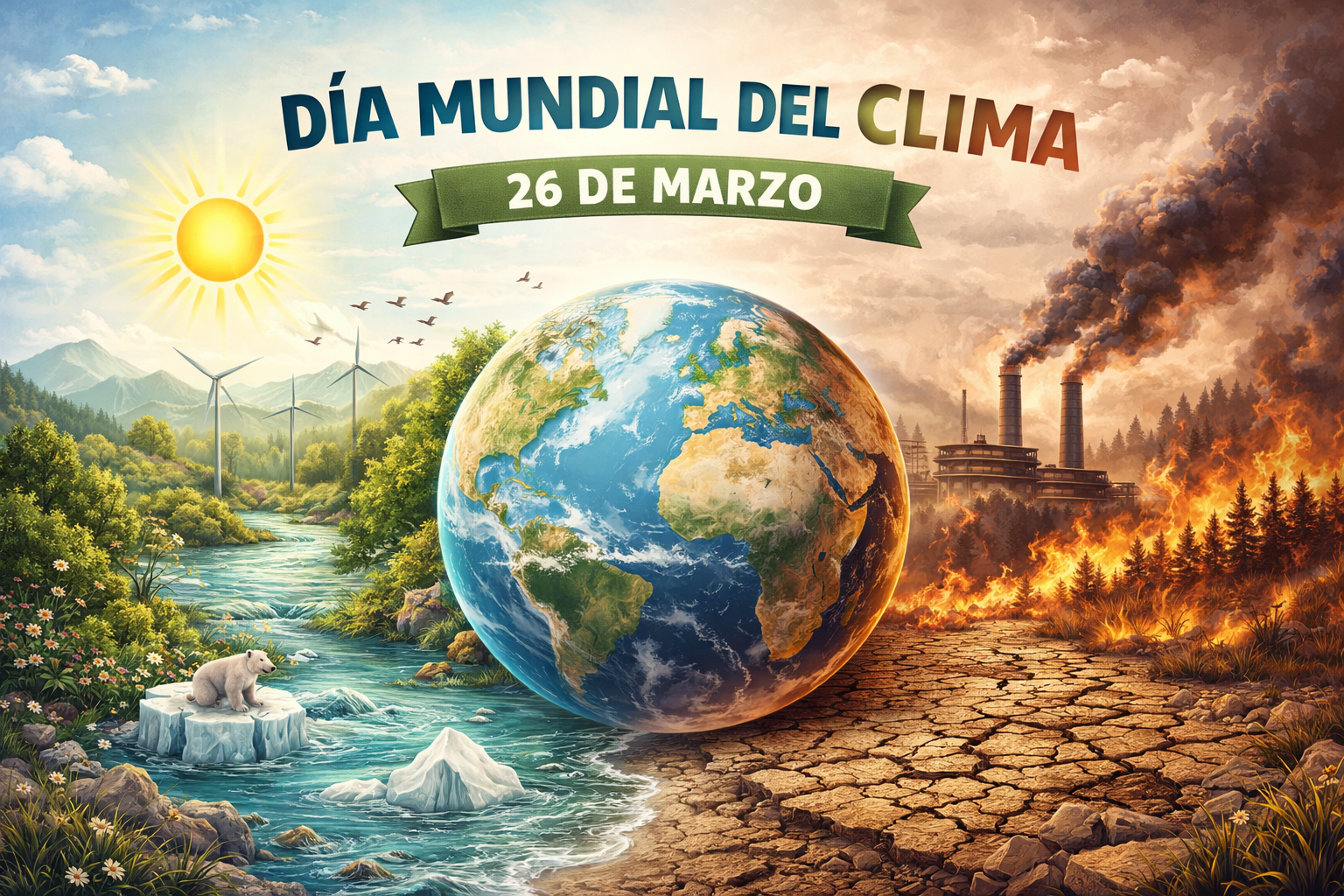 dia del clima 26 marzo. cambio climatico