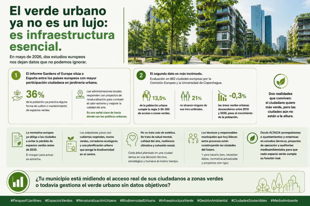 El verde urbano ya no es un lujo: es infraestructura esencial